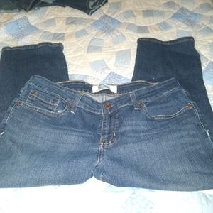 Cute blue jeans capris size 12